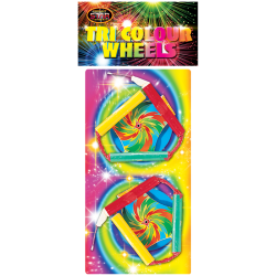 Tri Colour Wheels Pack of 2