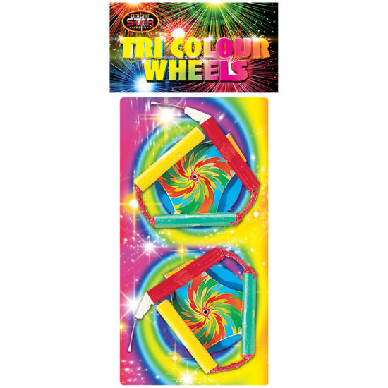 Tri Colour Wheels Pack of 2 Tri Colour Wheels Pack of 2