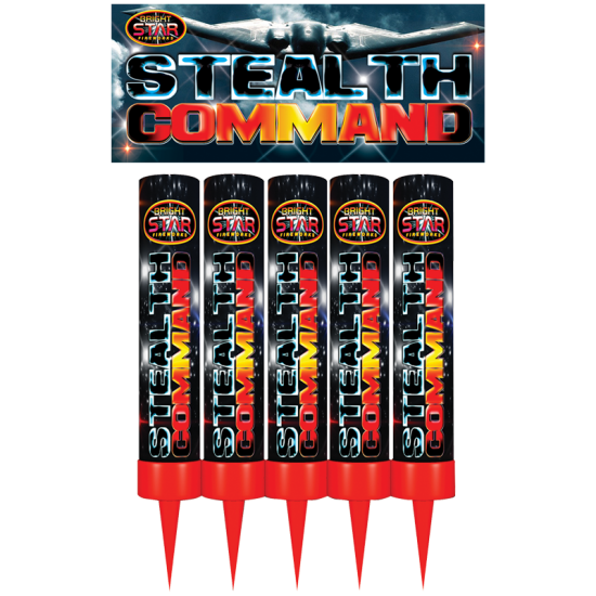 Stealth Command Roman Candles pack of 5 Stealth Command Roman Candles pack of 5