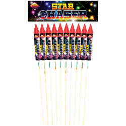 Star Chaser Rocket Pack of 10 Rockets 