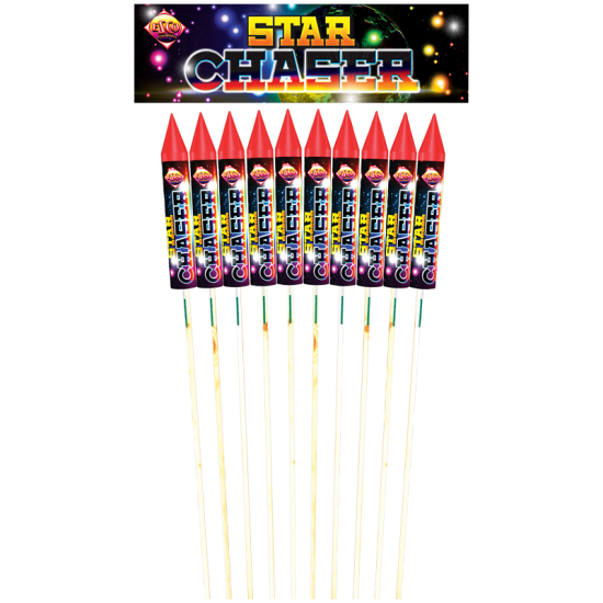 Star Chaser Rocket Pack of 10 Rockets Star Chaser Rocket Pack of 10 Rockets