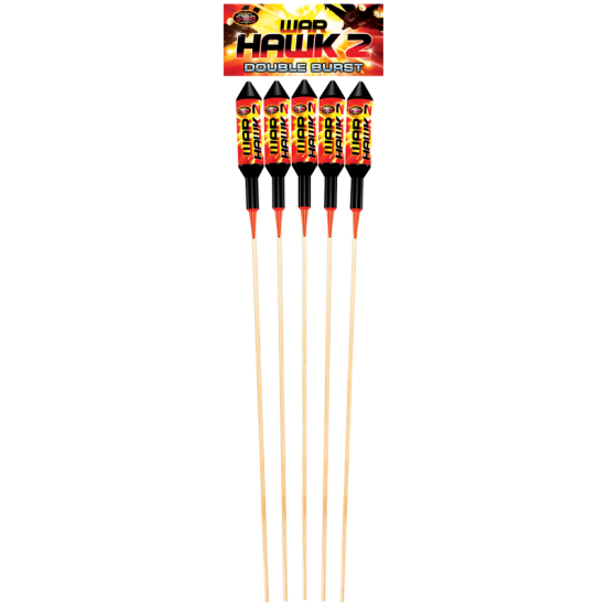 War Hawk  2 Double Burst  1.3g  Rocket Pack of 5 