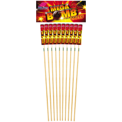 Mega Bomb Pack of 10 Rockets 1.3g 