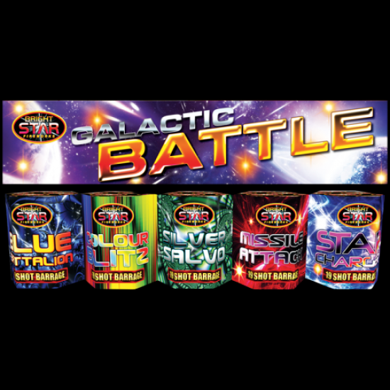 Galactic Battle Set of 5 19 Shot Barrages 