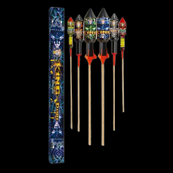 King Dom 6 Rockets by Brothers Pyrotechnics 
