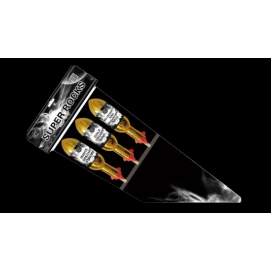 Super Rocks (3) Rocket Pack by Celtic Fireworks 