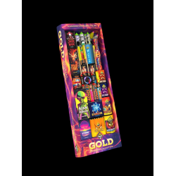 Gold Selection Box of 30 Fireworks 