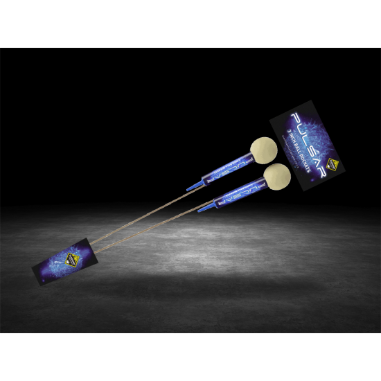 Pulsar 3" Shell Rockets Pack of 2 