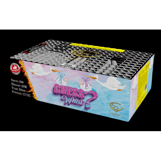 Guess What Baby Girl Pink 200 Shot Gender Reveal Barrage Guess What Baby Girl Pink 200 Shot Gender Reveal Barrage