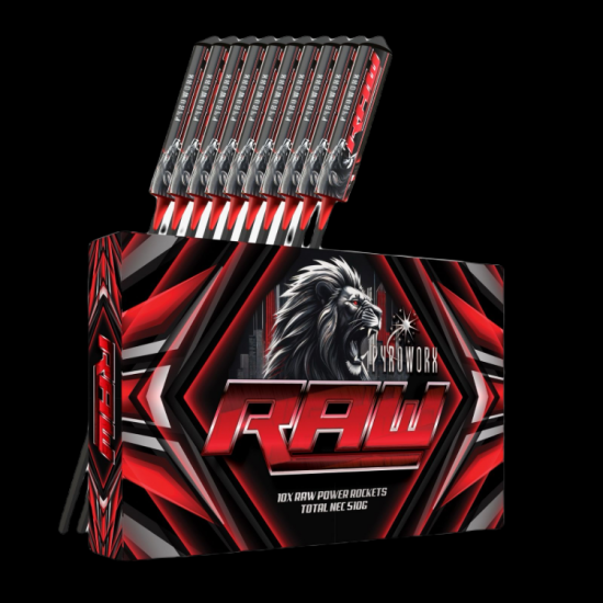 Raw Salute Rockets Pack of 10