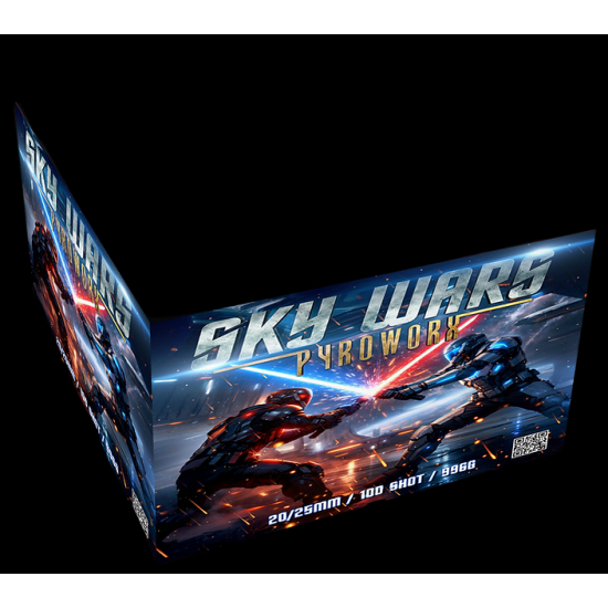 Sky Wars 100 Shot Barrage by Pyroworx Fireworks
