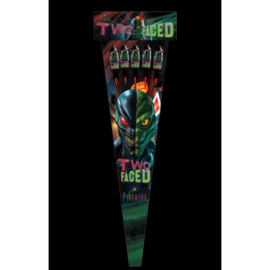 Two Faced Double Shot Pack of 5 Rockets 
