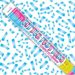 Little Flutters 50cm Gender Reveal Confetti Cannon Blue Boy 