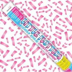Little Flutters 50cm Gender Reveal Confetti Cannon Pink Girl 