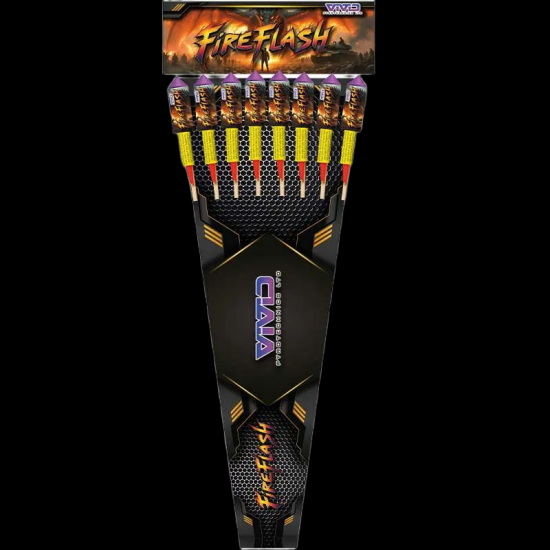 Fire Flash 8 Rocket Pack by Vivid Fireworks Fire Flash 8 Rocket Pack by Vivid Fireworks