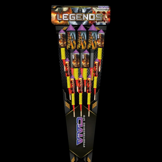 Legends 12 Rocket Pack by Vivid Pyrotechnics Legends 12 Rocket Pack by Vivid Pyrotechnics