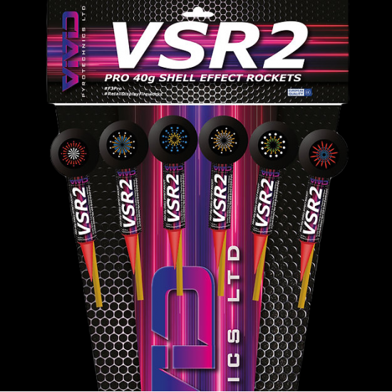 VSR2 Pack of 5 Ball Headed Shell Rockets 