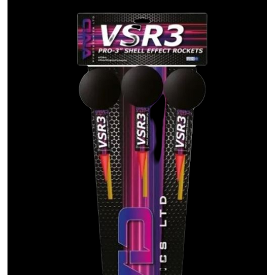 VSR3 3" Ball Headed Shell Rockets Pack of 3