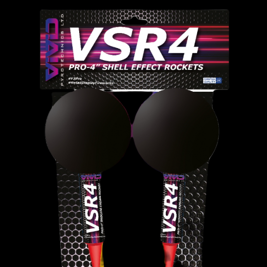VSR4 4" Ball Headed Shell Rockets Pack of 2