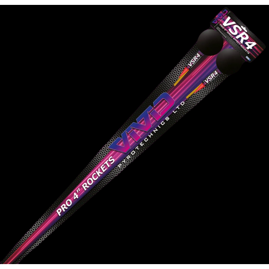 VSR4 4" Ball Headed Shell Rockets Pack of 2