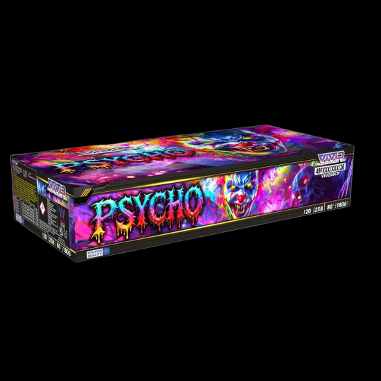 Psycho by 258 Shot Compound by Vivid Pyrotechnics